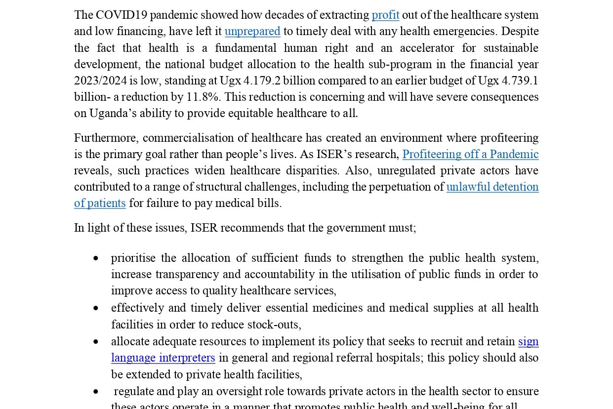 Press Statement on World Health Day, 7th April 2023