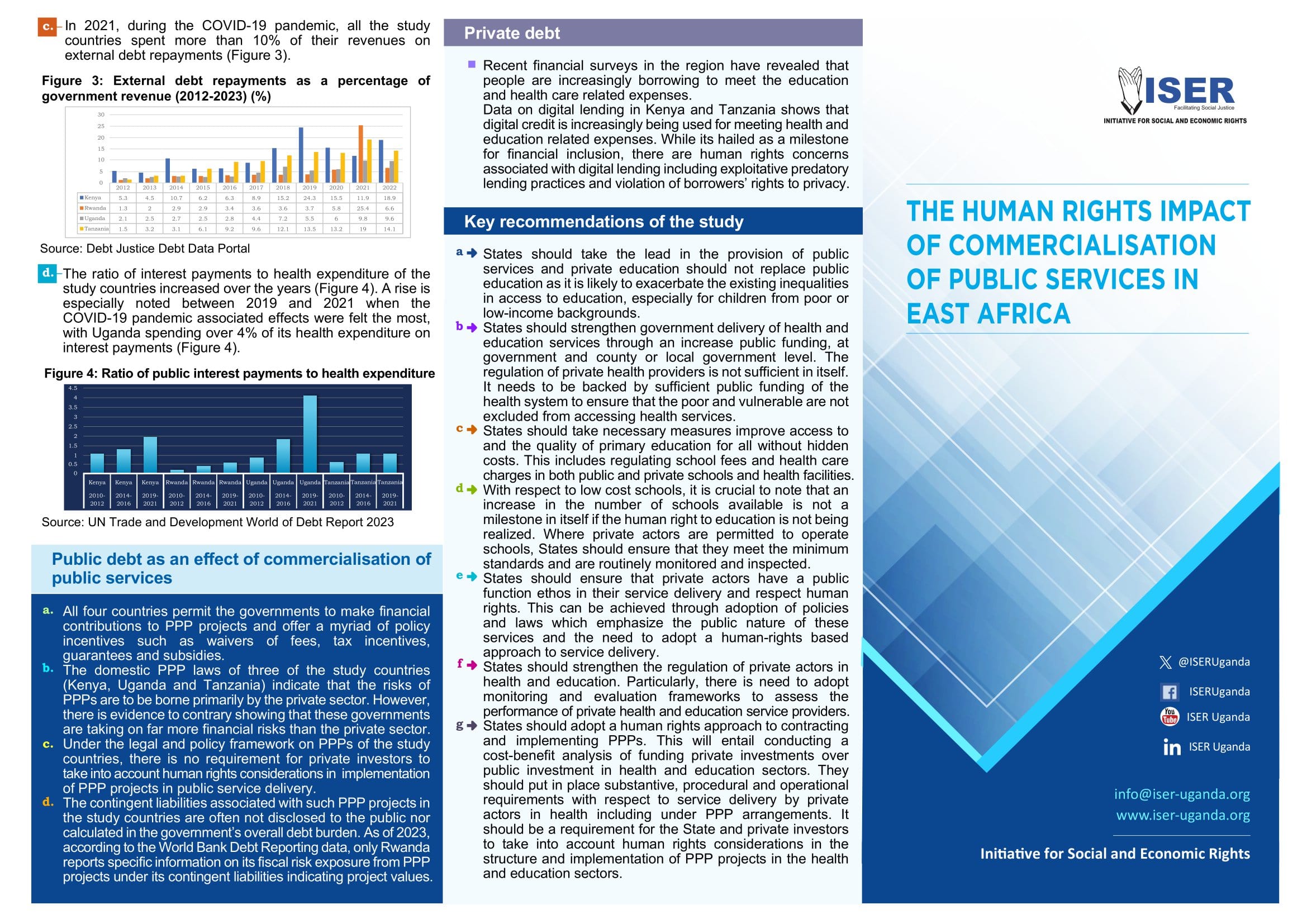 Report Summary - The human rights impact of commercialisation of public services in East Africa