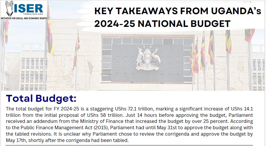Key Takeaways from Uganda’s 2024-25 National Budget