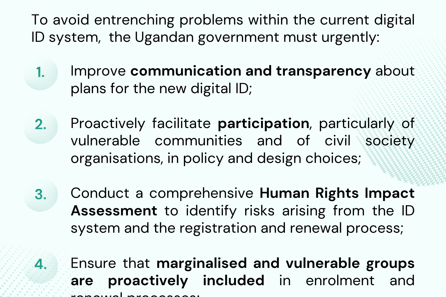 Seizing the opportunity to improve the national digital ID system for Uganda