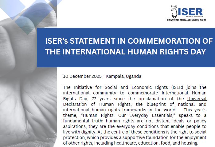ISER Statement on International Human Rights Day 2025