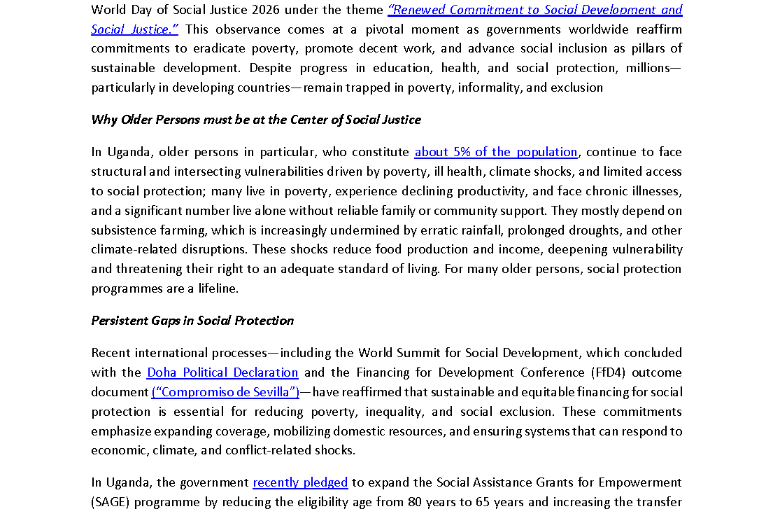 Social Protection is Critical for Social and Economic Justice